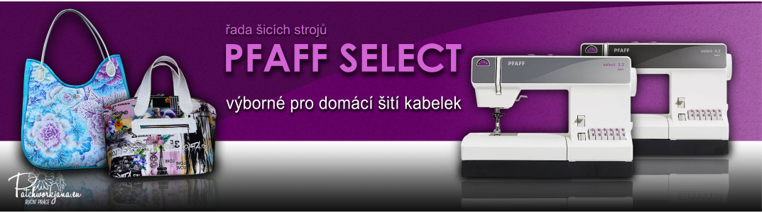 Pfaff Select - stroje pro šití kabelek