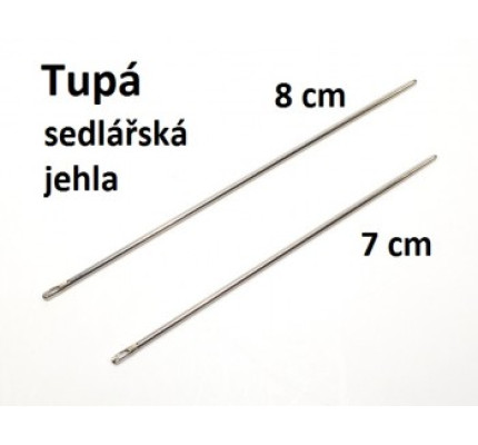 Sedlárská ihla tupá No. 1/0 - 60 mm