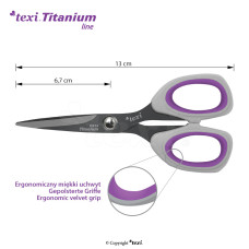 Nůžky s titanem TITANIUM Ti514