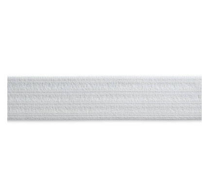 Guma prešívaná, 30 mm, prírodná biela, 1 m