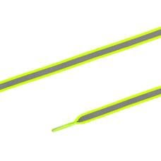 Ploché šnúrky reflexné, 8 x 900 mm, žlté/strieborné