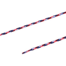 Okrúhle šnúrky outdoorové, 5 x 1500 mm, modré/červené/biele