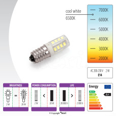 Žiarovka LED 230 V, 2 W  závitom